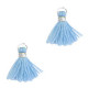 Mini Quaste 1.2cm - Silver-ice blue